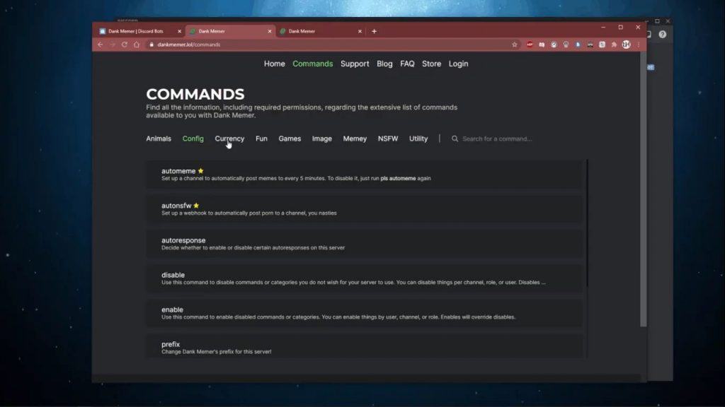 dank memer discord bot commands