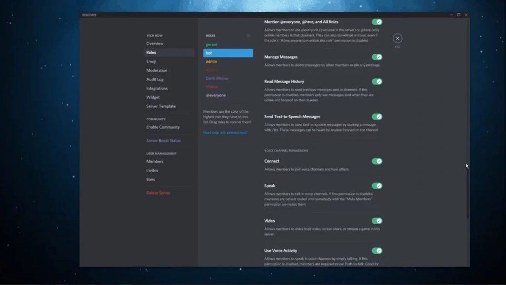 dank memer discord bot permissions