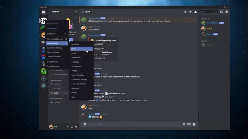 dank memer discord bot roles